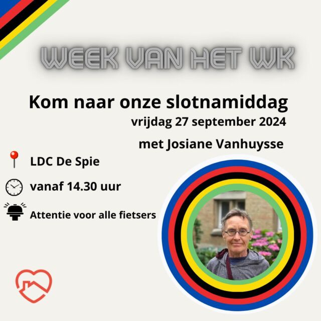 Kom naar onze slotnamiddag 🚴🌈  #wzbw  #woonenzorgbedrijfwervik #wervik #geluwe