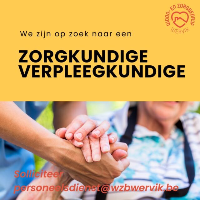 Op zoek naar een nieuwe uitdaging in het nieuwe jaar? Solliciteer dan bij Woon- en Zorgbedrijf Wervik!  #wzbw #woonenzorgbedrijfwervik #wervik #geluwe