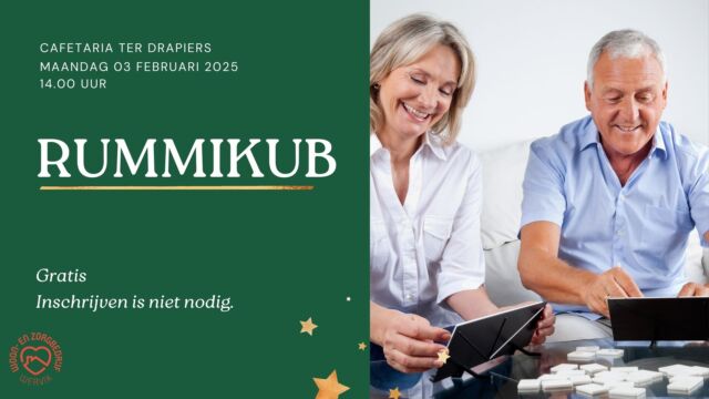 Een Rummikub-toernooi vol spannende potjes, slimme zetten en heel veel speelplezier!  Tot dan.  #wzbw #woonenzorgbedrijfwervik #wervik #geluwe